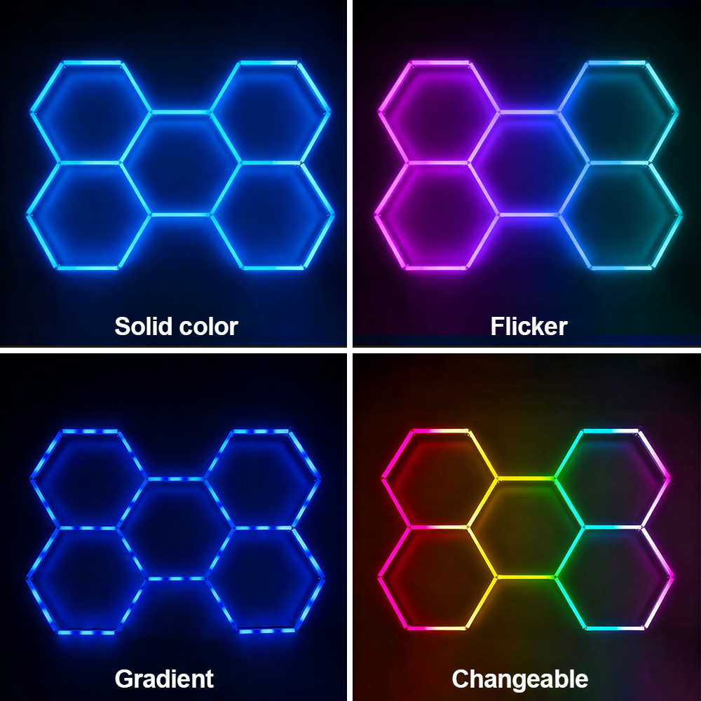 Esports Gaming Remote - Smart RGB honeycomb hexagonal LED lights