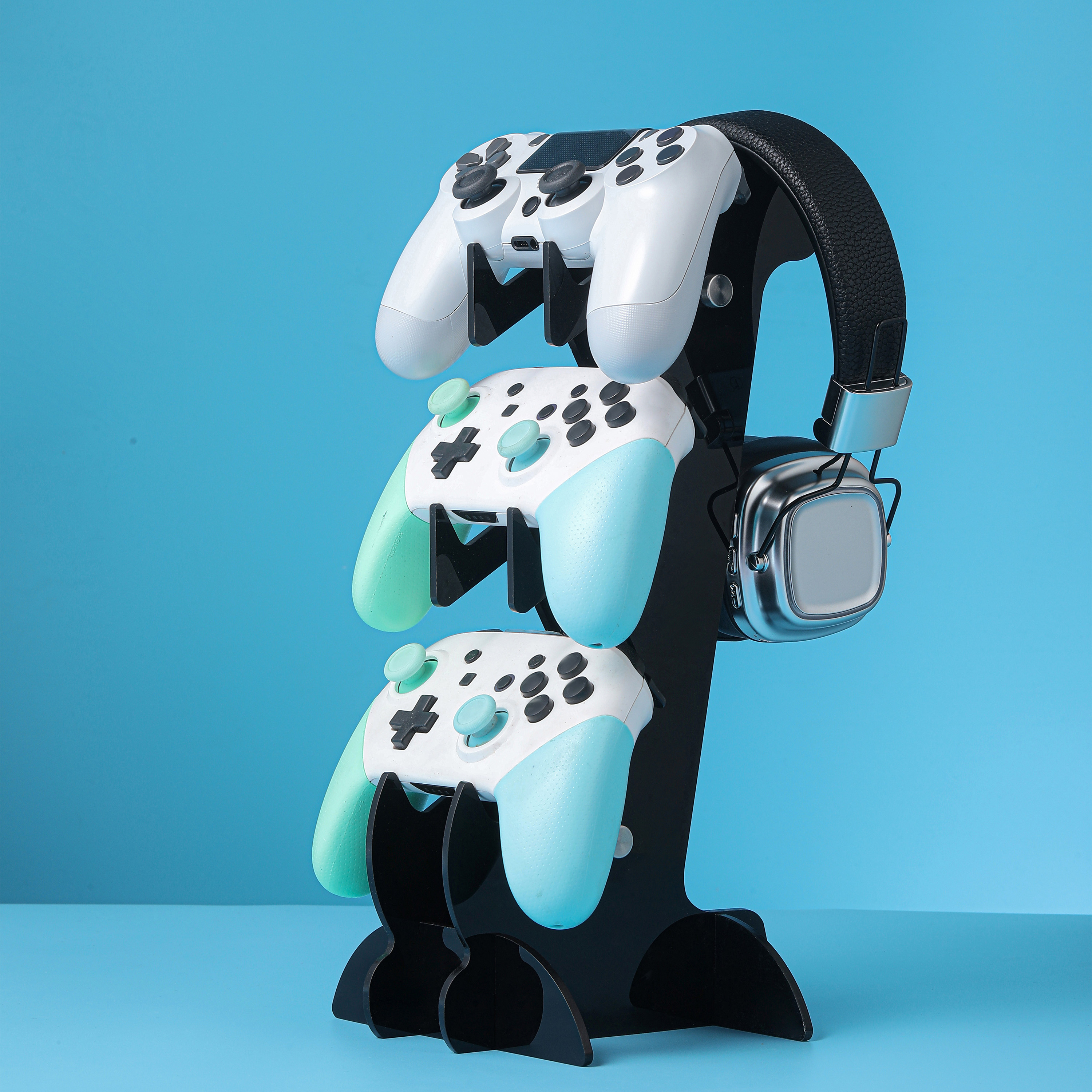 Controller Charging Stand - Suitable for PS5/PS4/Xbox/Switch universal controller/headphone three-layer
