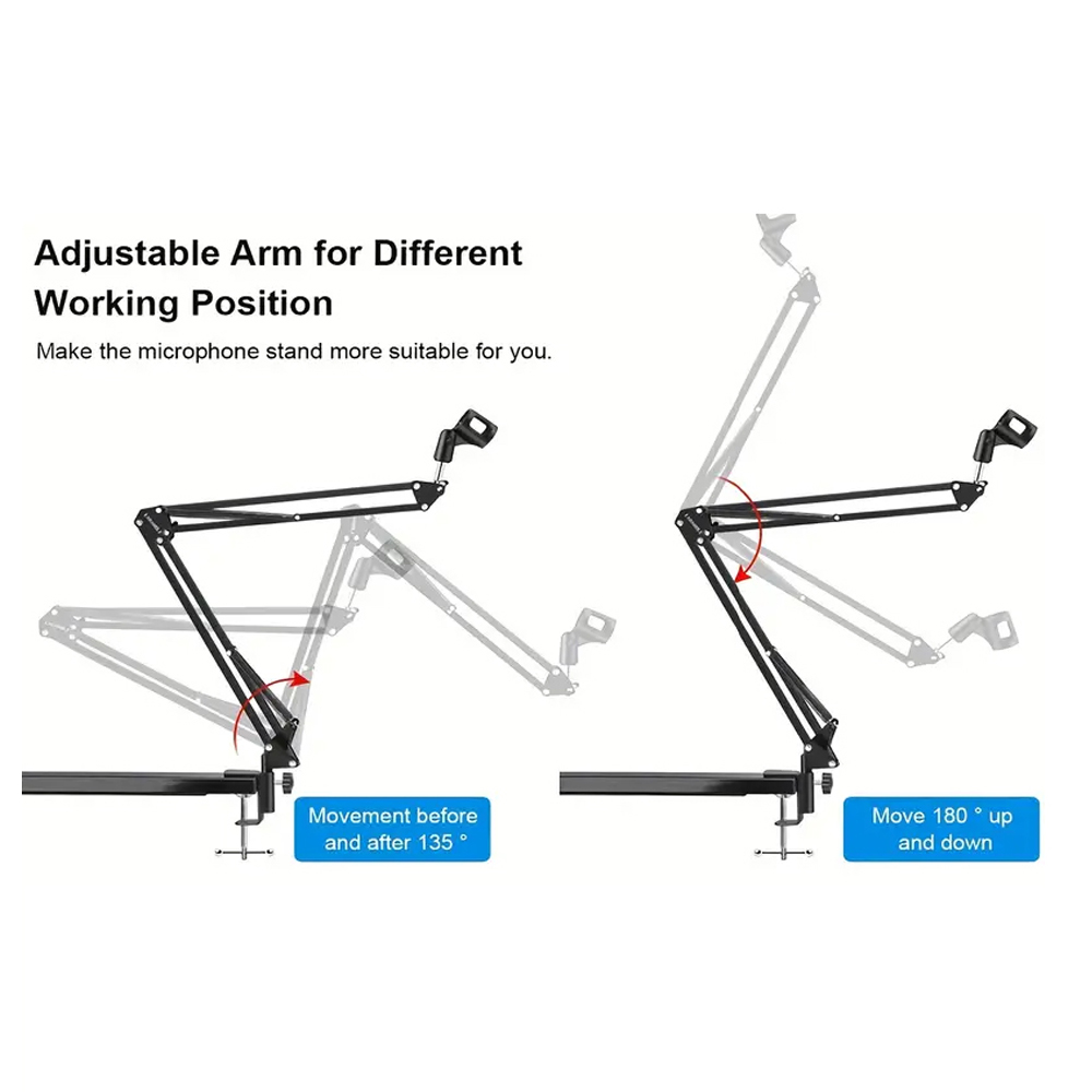 Foldable Metal Extendable Micr – обзор и цена Microphone Arm Boom
