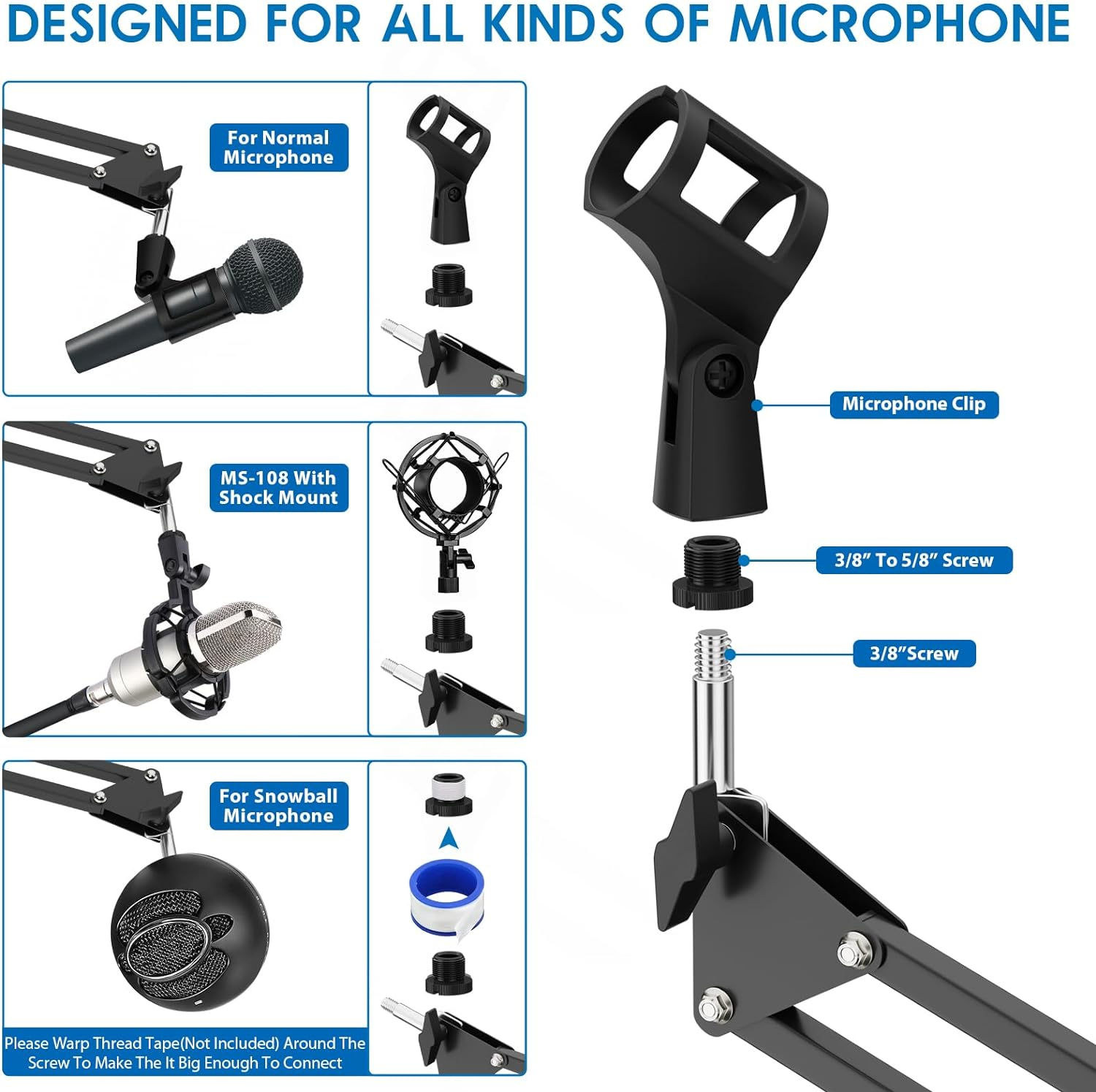Articulated Arm Microphone Sta – обзор и цена Microphone Arm Boom