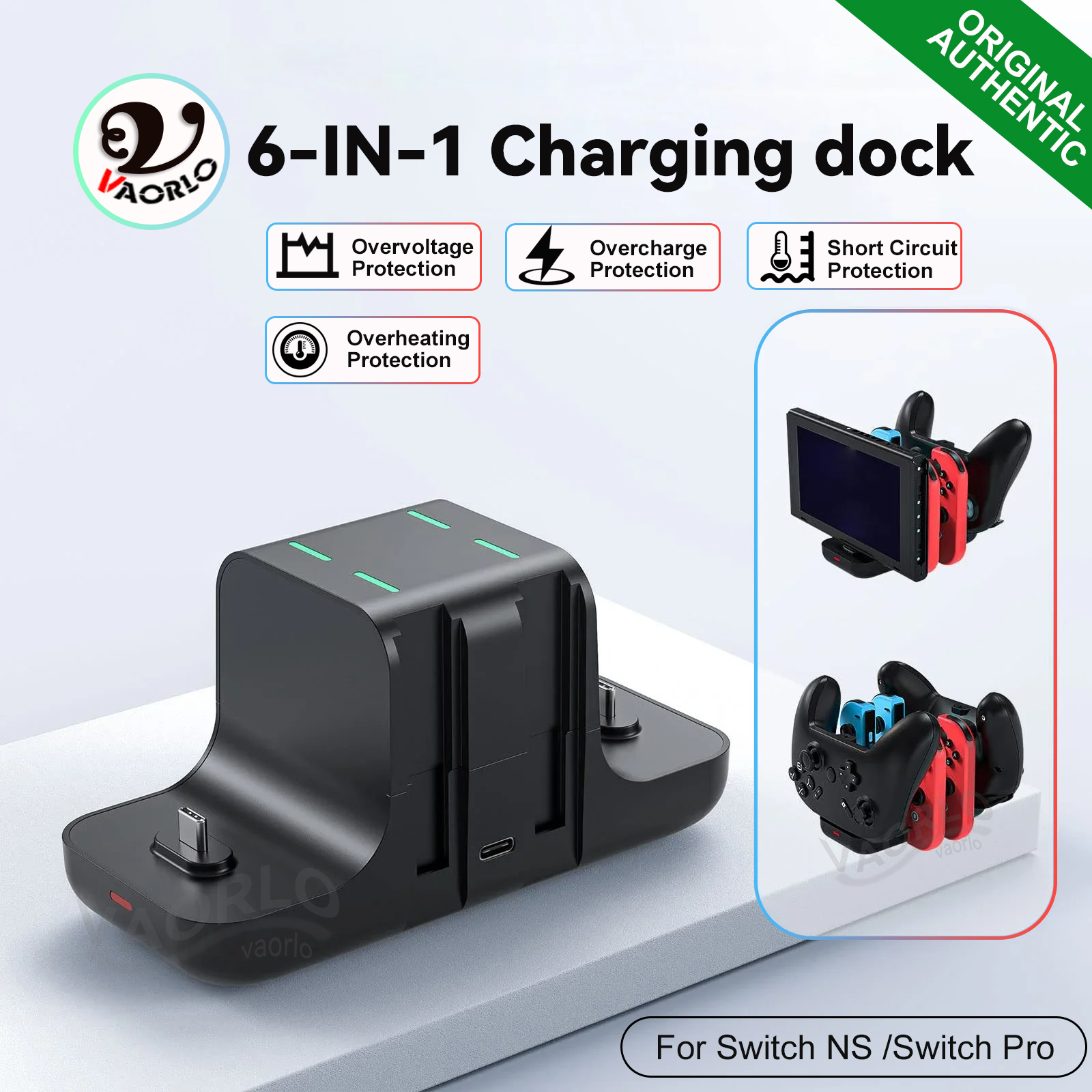 Switch Charger Dock Station 6  – обзор и цена Controller Charging Stand