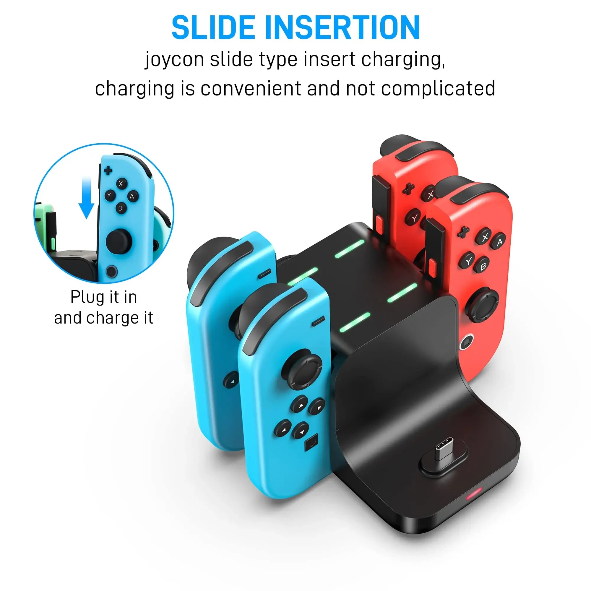 Switch Charger Dock Station 6  – обзор и цена Controller Charging Stand