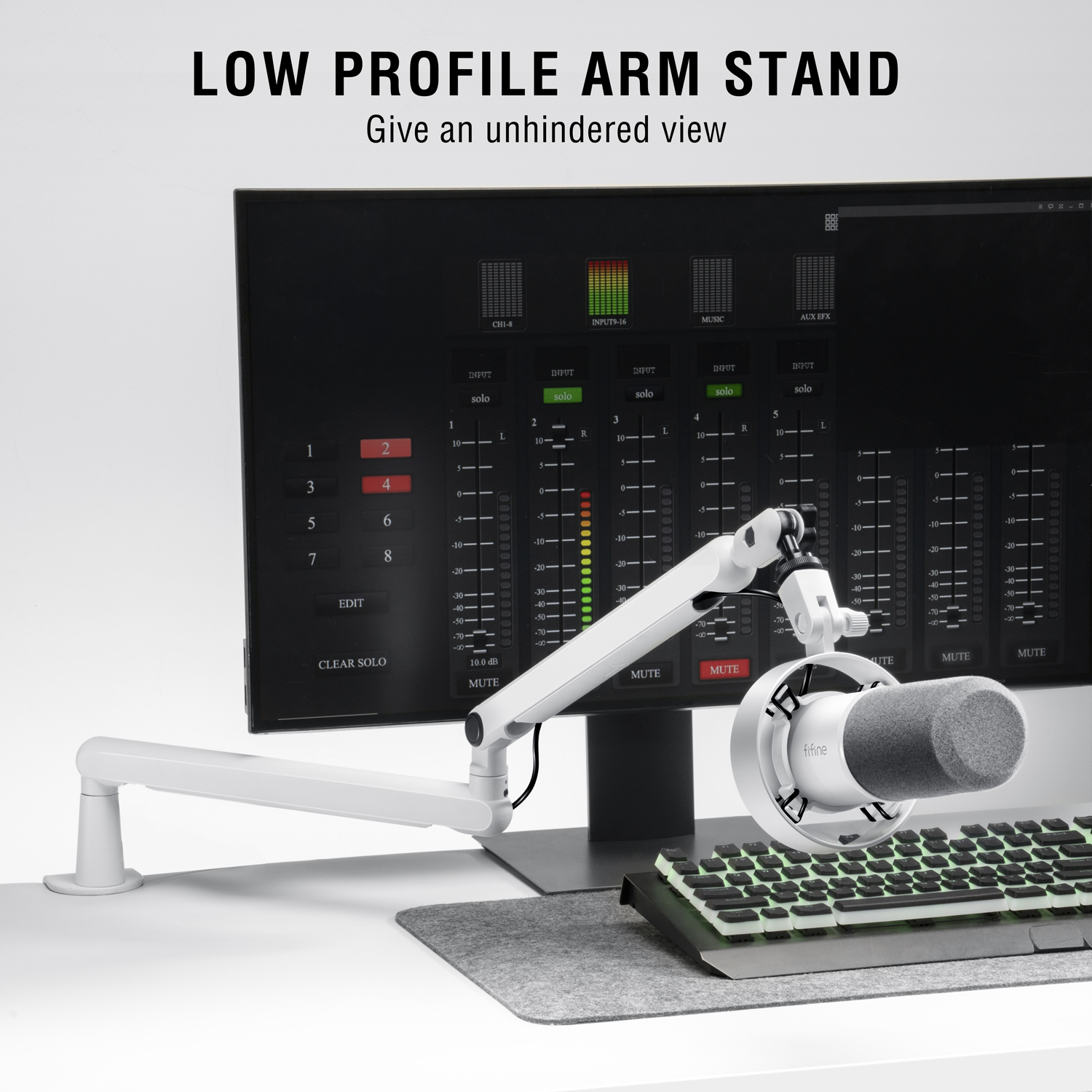 FIFINE Microphone Boom Arm, Ad – обзор и цена Microphone Arm Boom
