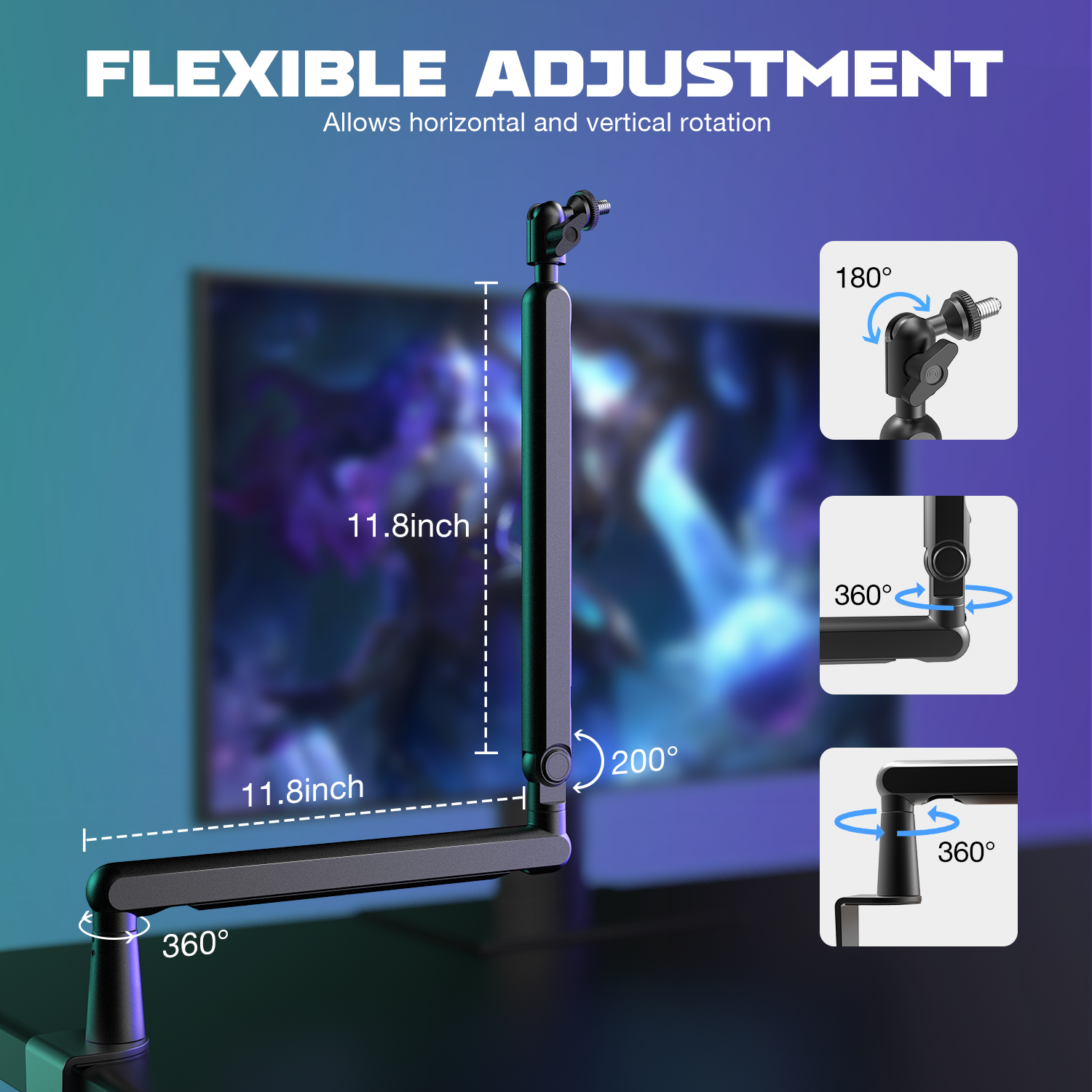 FIFINE Ampligame Microphone Bo – обзор и цена Microphone Arm Boom