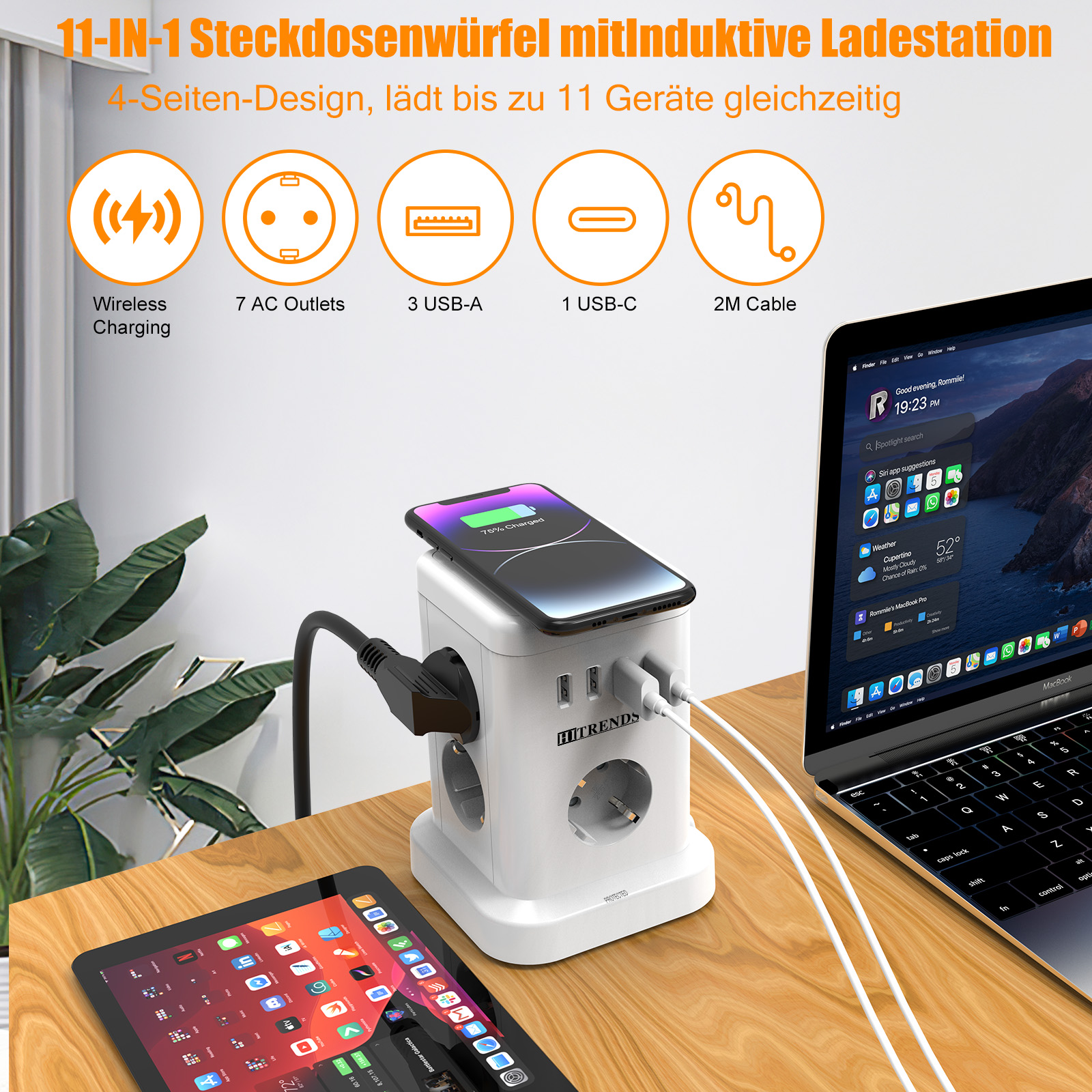 15-in-1 smart power board wire – обзор и цена Controller Charging Stand