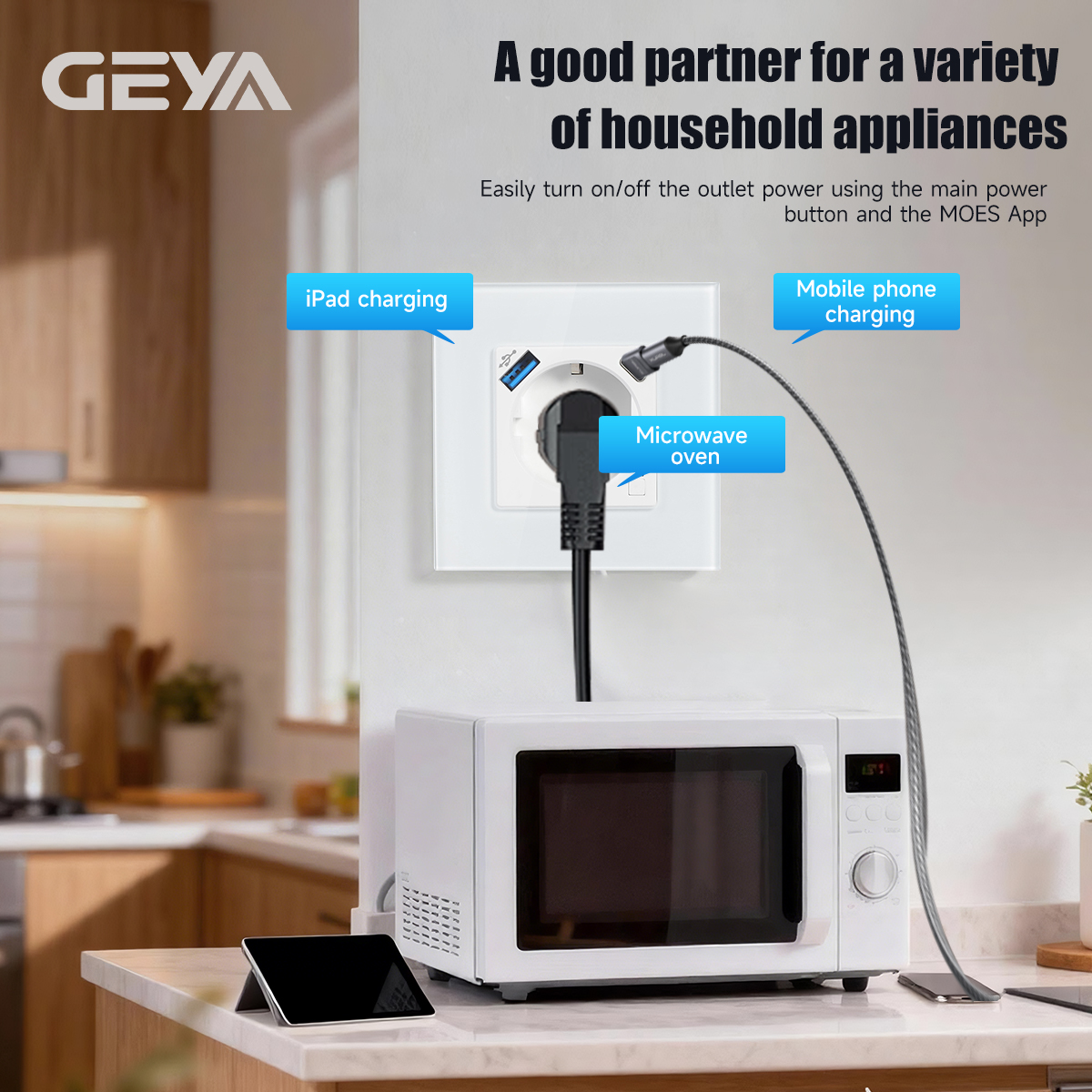 GEYA Wifi EU Socket With 20W T – обзор и цена Controller Charging Stand