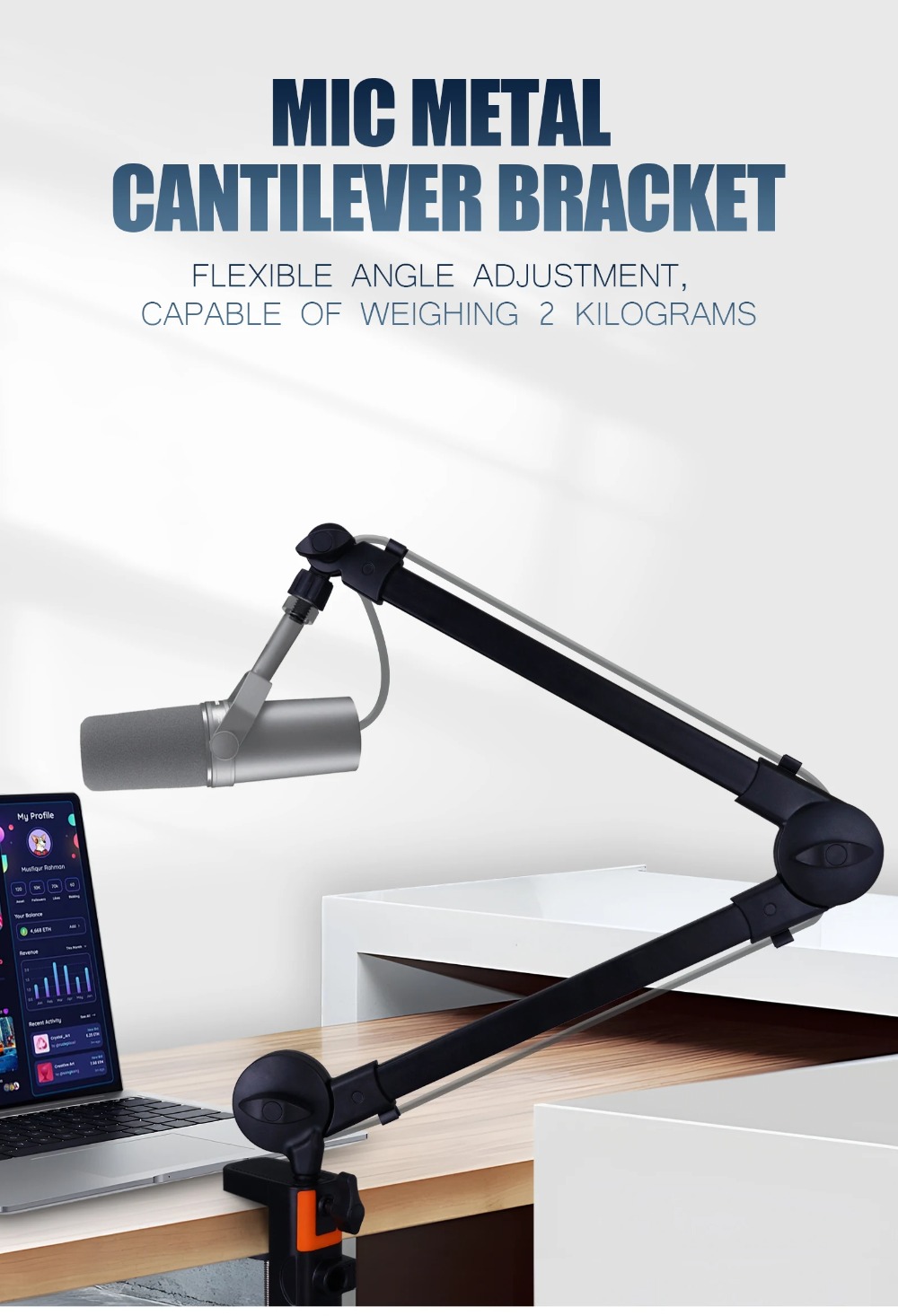 Professional Grade 360° Rotati – обзор и цена Microphone Arm Boom