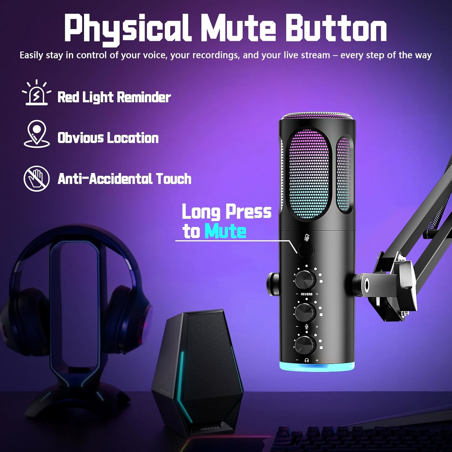 USB Gaming Microphone For PC P – обзор и цена Microphone Arm Boom